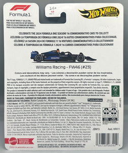 Hot Wheels 2024 Williams Racing Formula 1 FW46 (No.23)