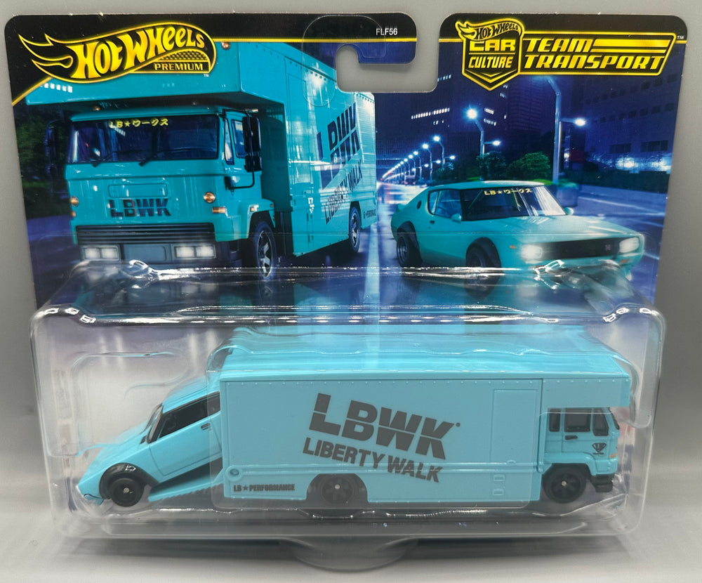 Hot Wheels Team Transport Nissan Skyline 2000GT-R LBWK & Fleet Flyer
