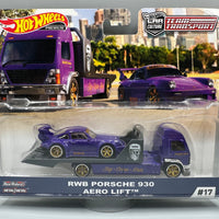 Hot Wheels Team Transport RWB Porsche 930 & Aero Lift