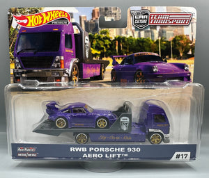 Hot Wheels Team Transport RWB Porsche 930 & Aero Lift