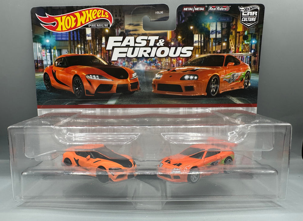 Hot Wheels 2 Pack 2021 Toyota GR Supra & Toyota Supra