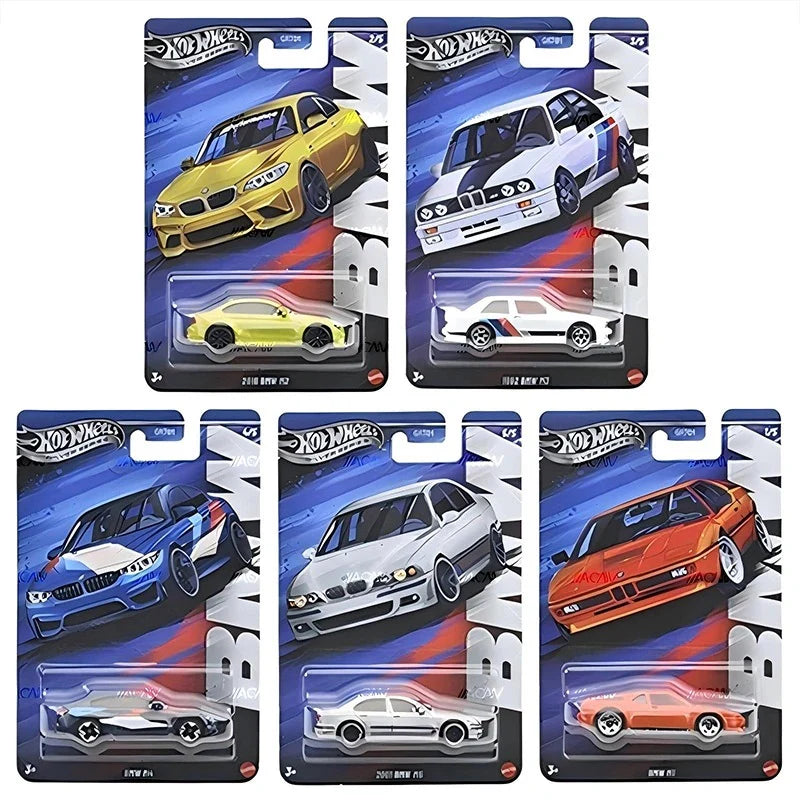 Hot Wheels Silver Series BMW 5 Car Set