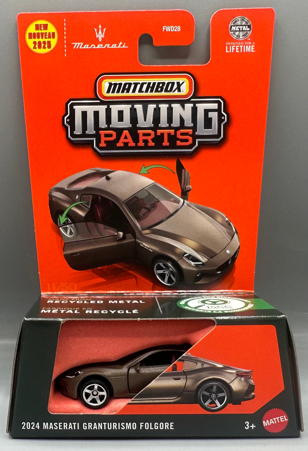 Matchbox Moving Parts 2024 Maserati Granturismo Folgore
