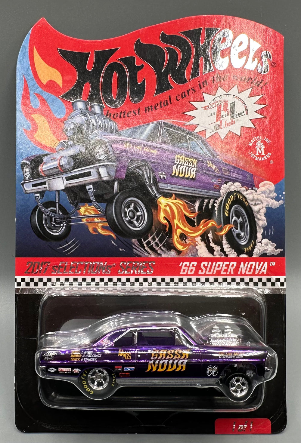 Hot Wheels Red Line Club 2017 Selections Series '66 Super Nova
