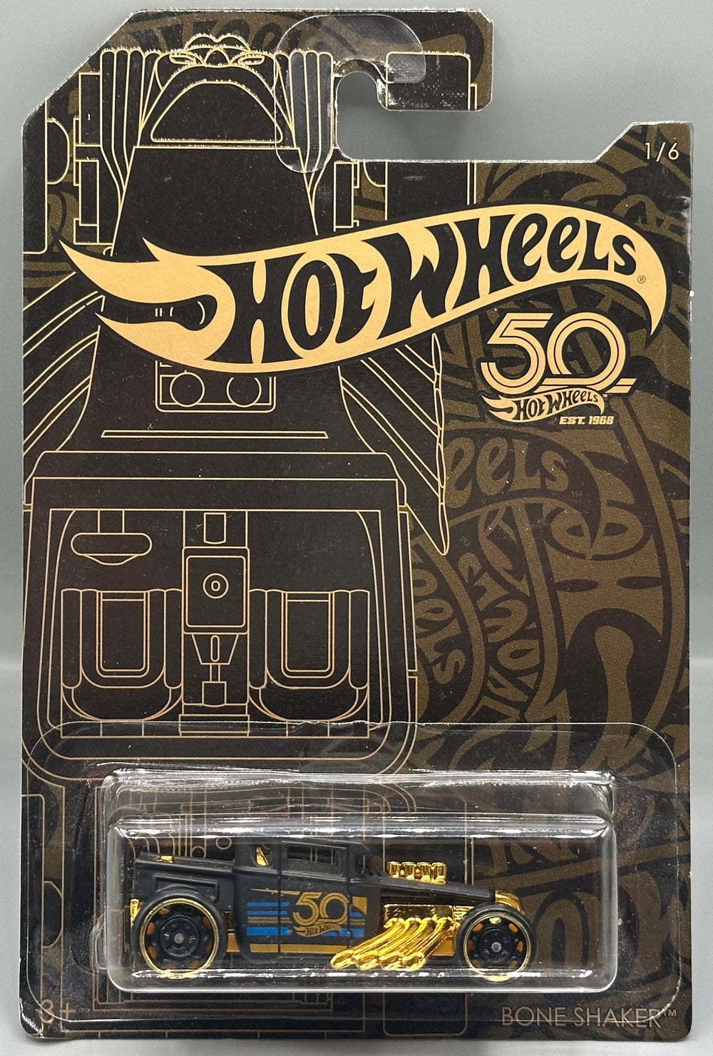 Hot Wheels 50th Anniversary Bone Shaker