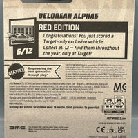 Hot Wheels Target Red Edition Delorean Alpha5