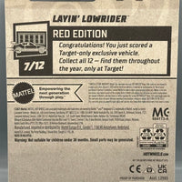 Hot Wheels Target Red Edition Layin' Lowrider