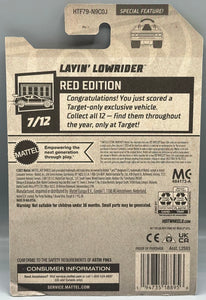 Hot Wheels Target Red Edition Layin' Lowrider