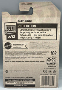 Hot Wheels Target Red Edition Fiat 500e