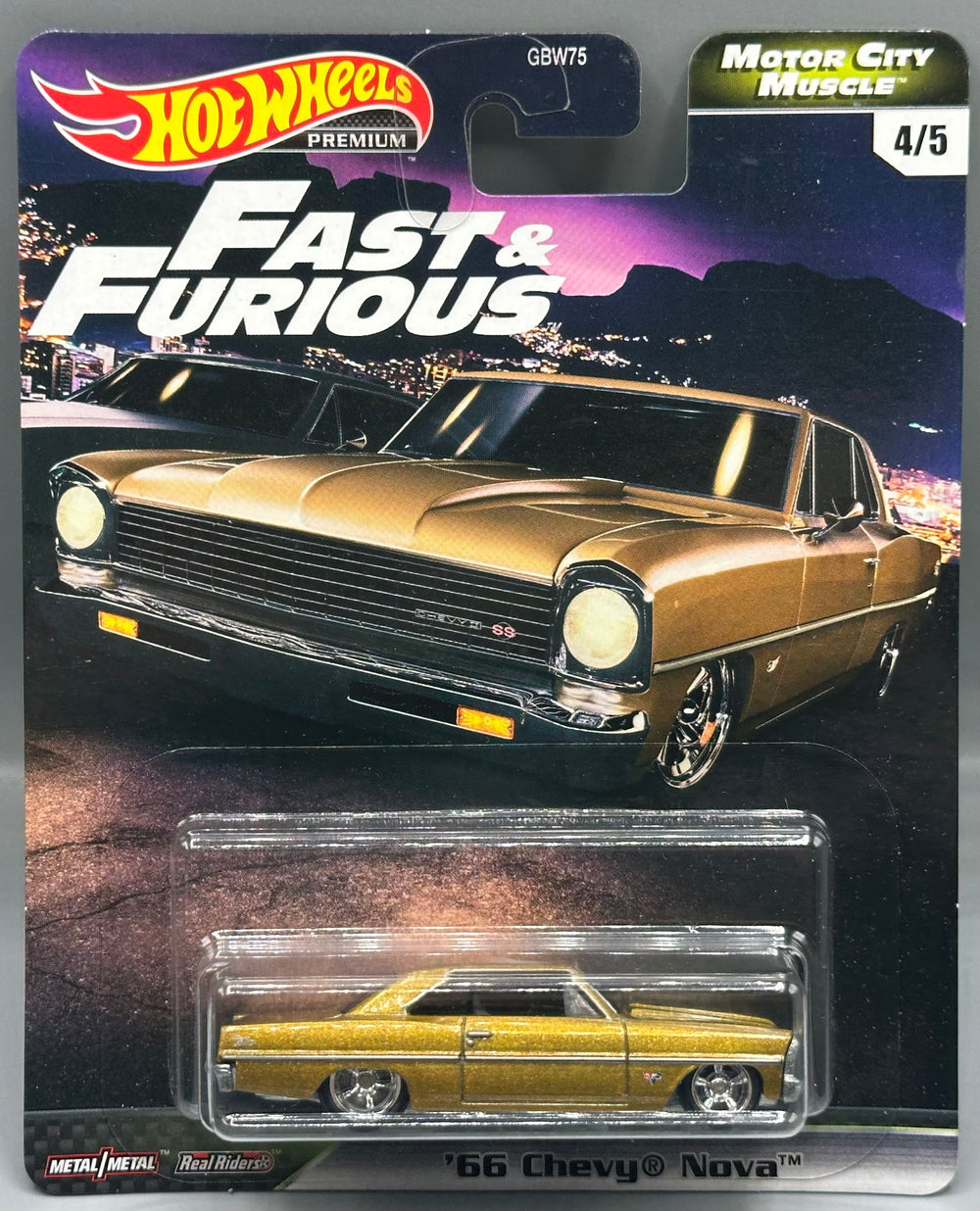Hot Wheels Fast & Furious Motor City Muscle '66 Chevy Nova