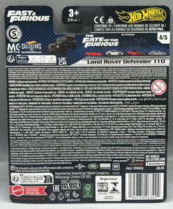 Hot Wheels Fast & Furious Land Rover Defender 110