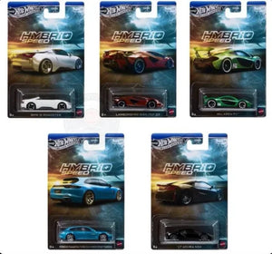 Hot Wheels Silver Series Hybrid Speed 5 Car Set