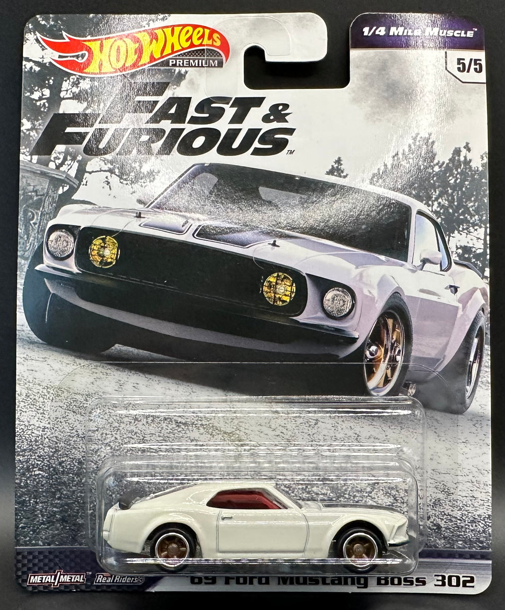 Hot Wheels Fast & Furious 1/4 Mile Muscle '69 Ford Mustang Boss 302