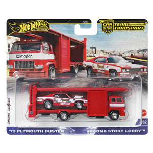 Hot Wheels Team Transport '73 Plymouth Duster & Second Story Lorry