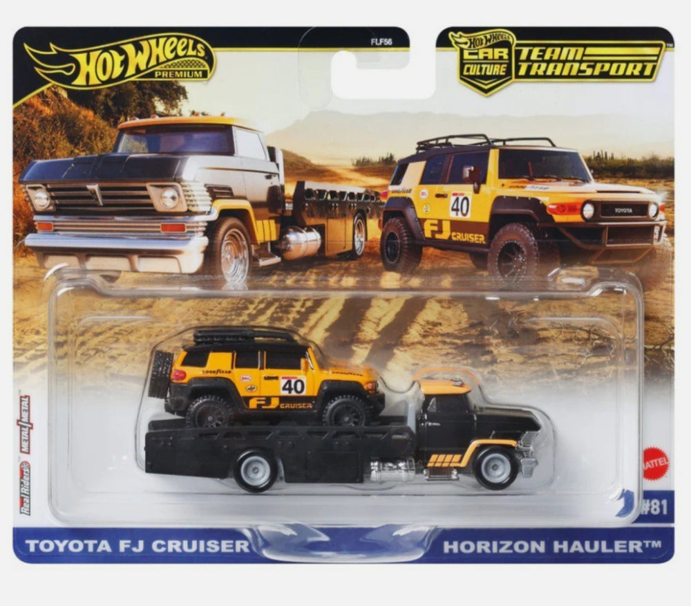 Hot Wheels Team Transport Toyota FJ Cruiser & Horizon Hauler