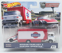 Hot Wheels Team Transport Nissan Fairlady Z & Sakura Sprinter
