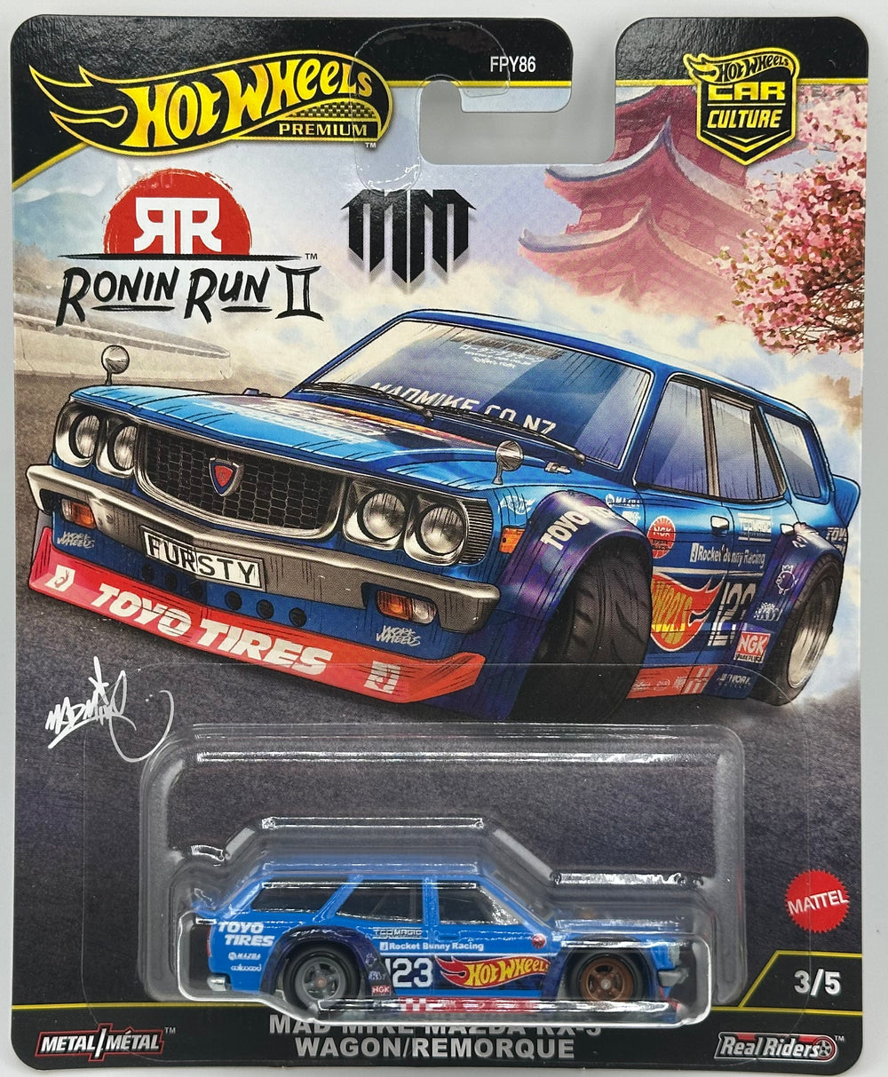 Hot Wheels Ronin Run II Mad Mike Mazda RX-3 Wagon