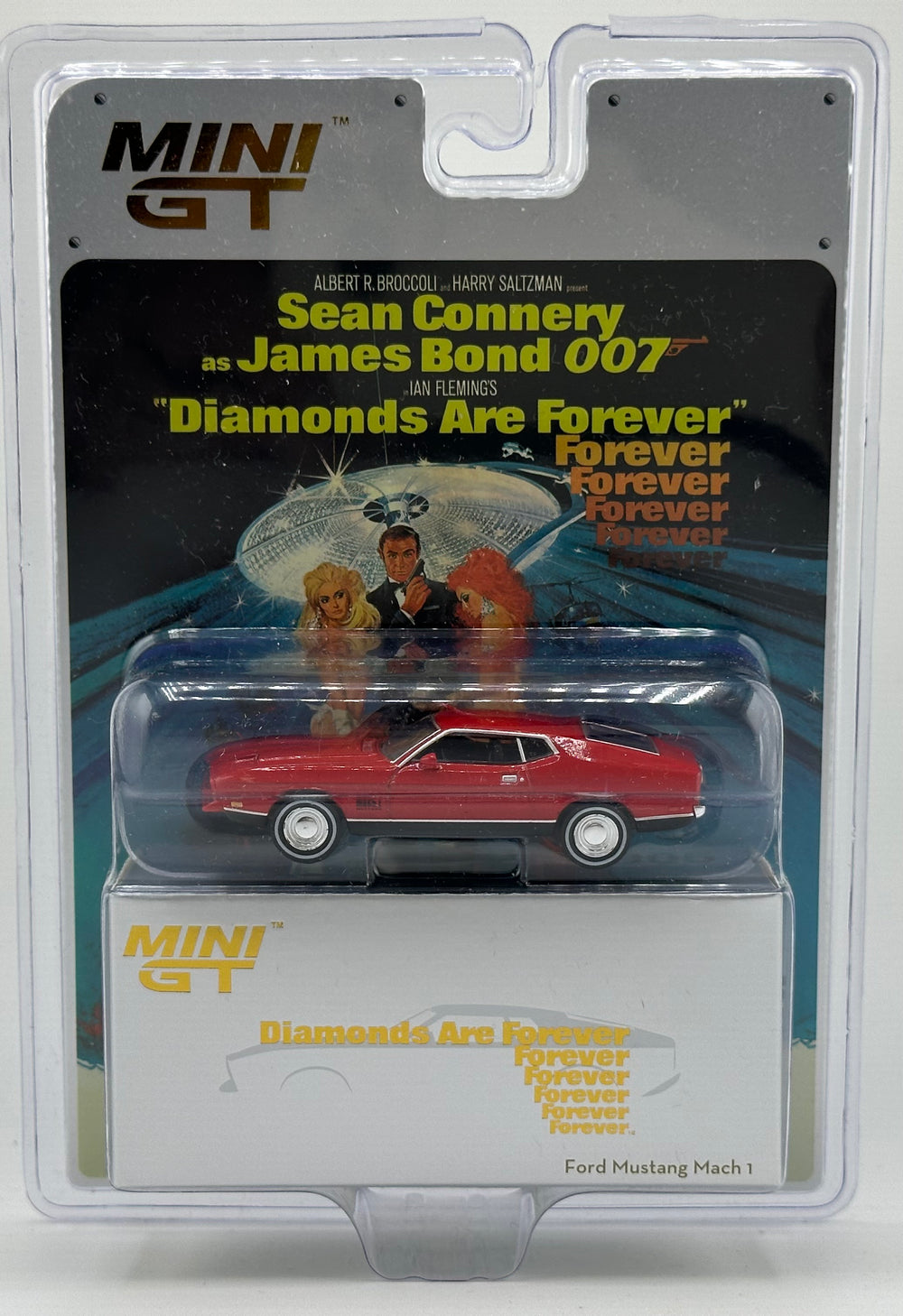 Mini GT 905 James Bond Diamonds Are Forvever Ford Mustang Mach 1