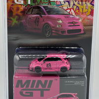 Mini GT 851 LB Works Abas Works Abarth 595 Pink