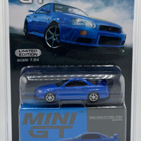 Mini GT 759 Nissan Skyline GT-R (R34) V-Spec Bayside Blue