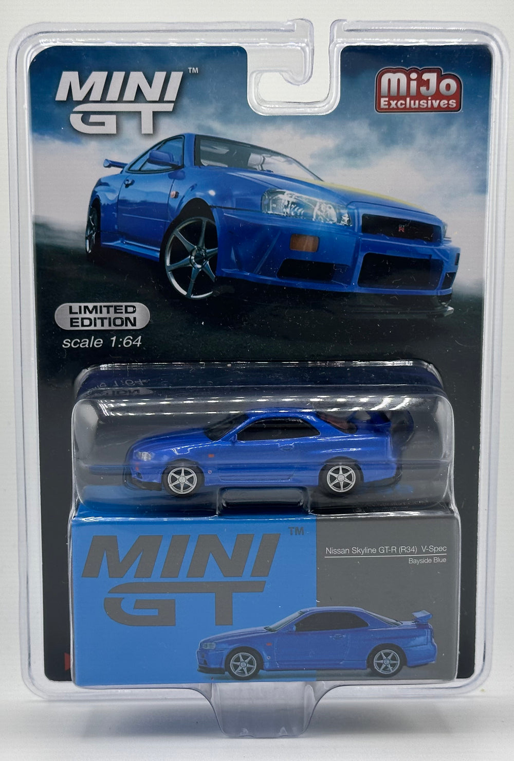 Mini GT 759 Nissan Skyline GT-R (R34) V-Spec Bayside Blue