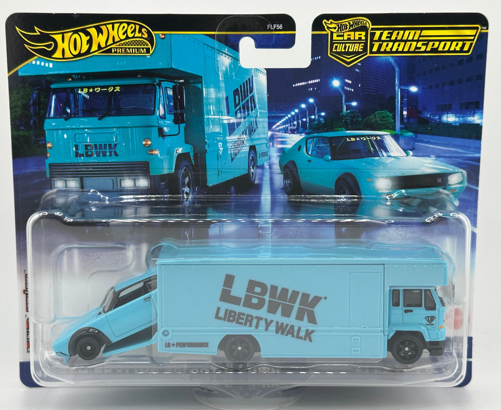 Hot Wheels Team Transport Nissan Skyline 2000GT-R LBWK & Fleet Flyer
