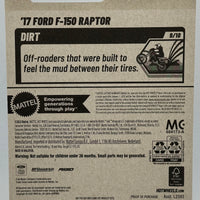 Hot Wheels Zamac '17 Ford F-150 Raptor