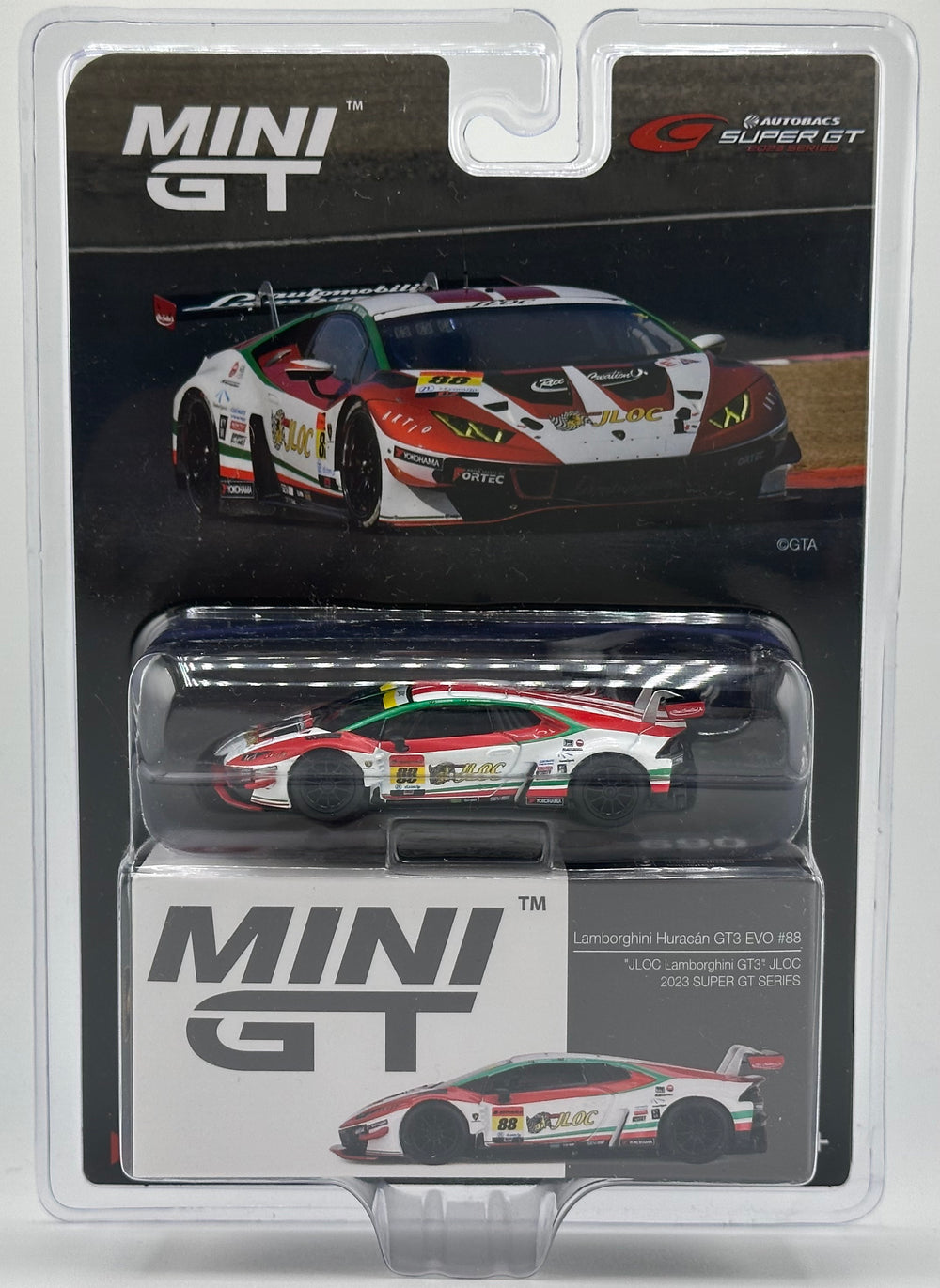 Mini GT 690 Lamborghini Huracan GT3 Evo No.88 JLOC Lamborghini GT3 2023 Super GT Series