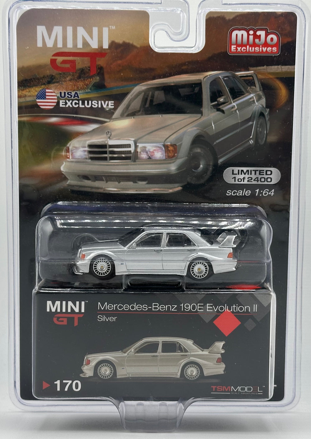 Mini GT 179 Mercedes Benz 190E Evolution II