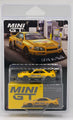 Mini GT 1182 Nissan LB-ER34 Super Silhouette Skyline Sport Yellow