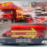 Hot Wheels Team Transport Porsche 962 & Fleet Flyer
