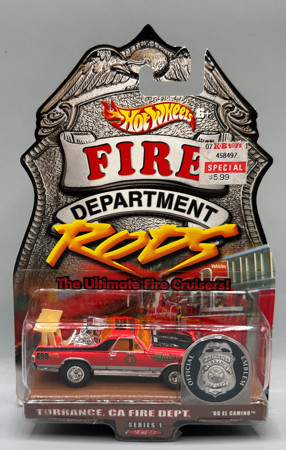 Hot Wheels Fire Department Rods Torrance, CA Fire Dept. '69 El Camino