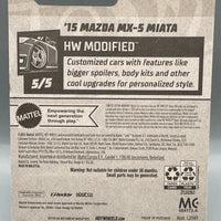 Hot Wheels Zamac '15 Mazda MX-5 Miata