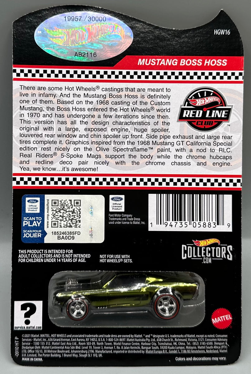 Hot Wheels RLC Mustang Boss Hoss | HW Models Ltd