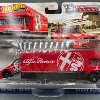 Hot Wheels Team Transport Alfa Romeo 155 V6 Ti & Fleet Flyer