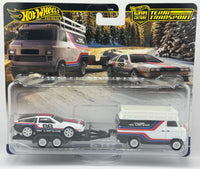 Hot Wheels Team Transport DMC Delorean & HW Rally Hauler
