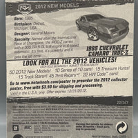 Hot Wheels 1985 Chevrolet Camaro IROC-Z