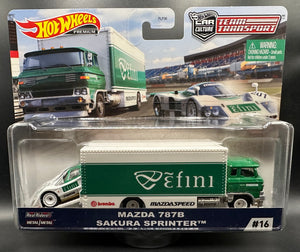 Hot Wheels Team Transport Mazda 787B & Sakura Sprinter