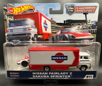Hot Wheels Team Transport Nissan Fairlady Z & Sakura Sprinter
