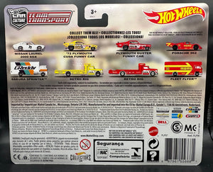 Hot Wheels Team Transport '72 Plymouth Cuda Funny Car & Retro Rig
