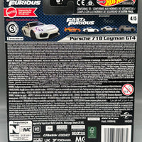 Hot Wheels Fast & Furious Porsche 718 Cayman GT4