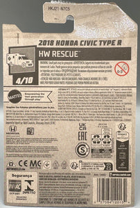 Hot Wheels 2018 Honda Civic Type R
