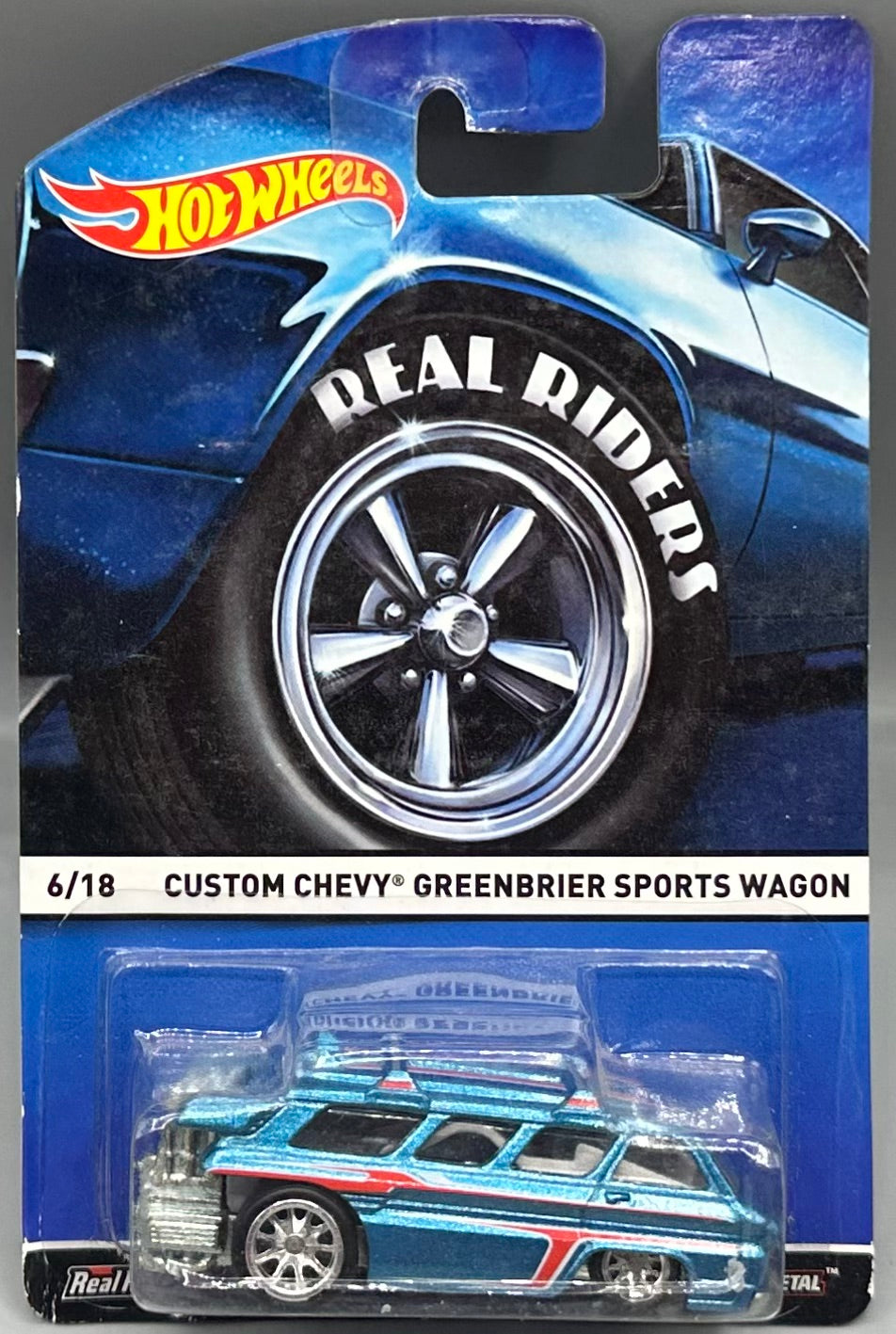 Hot Wheels Real Riders Custom Chevy Greenbrier Sports Wagon