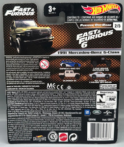 Hot Wheels Fast & Furious Furious Off Road '91 Mercedes Benz G-Class