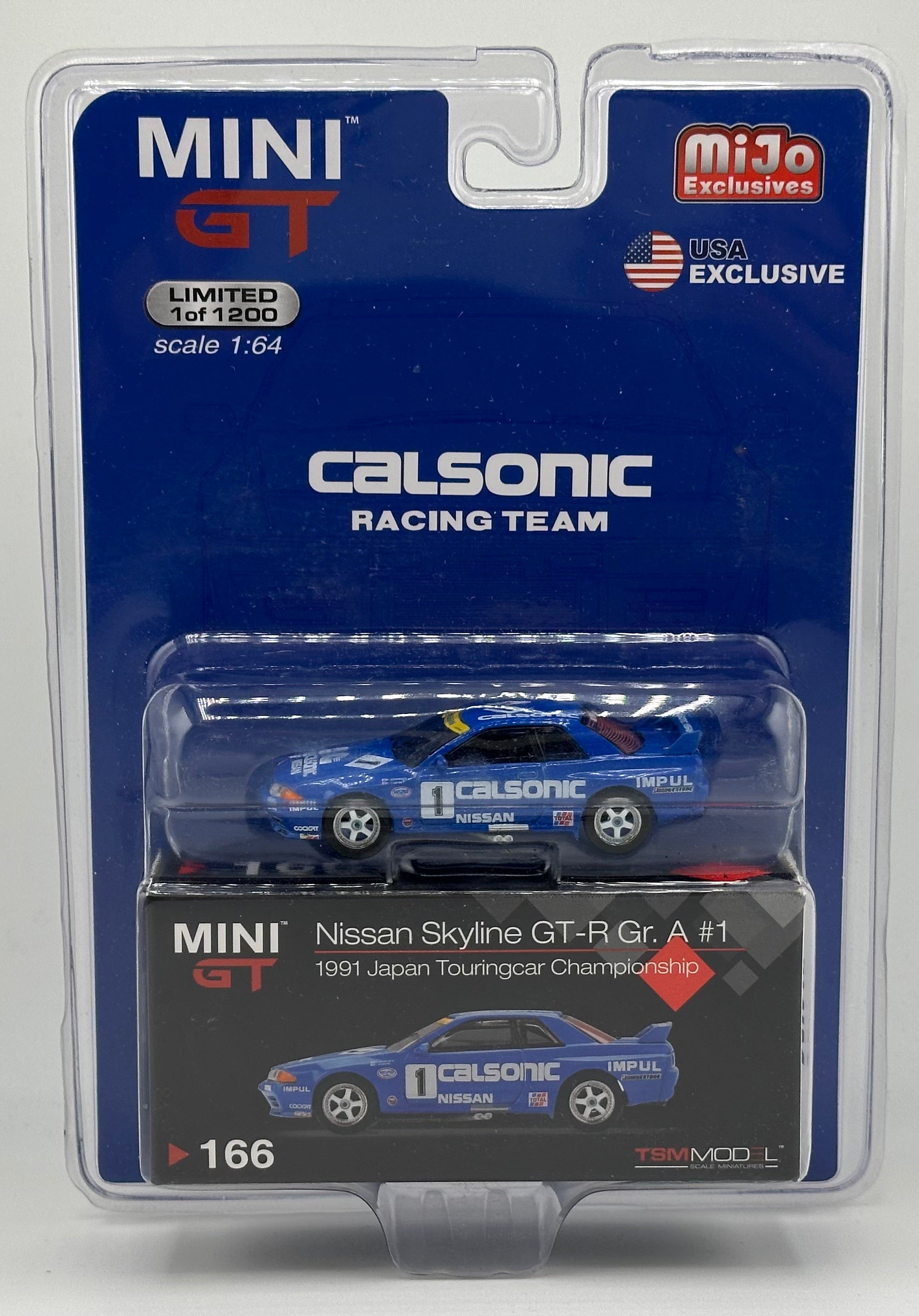 Mini GT 166 Nissan Skyline GT-R GR.A 1 1991 Japan Touring Car
