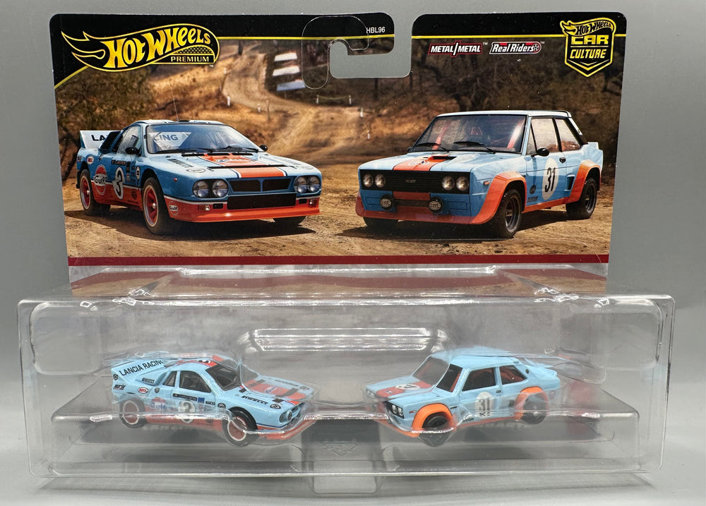 Hot Wheels 2 Pack Lancia Rally 037 & Fiat 131 Abarth