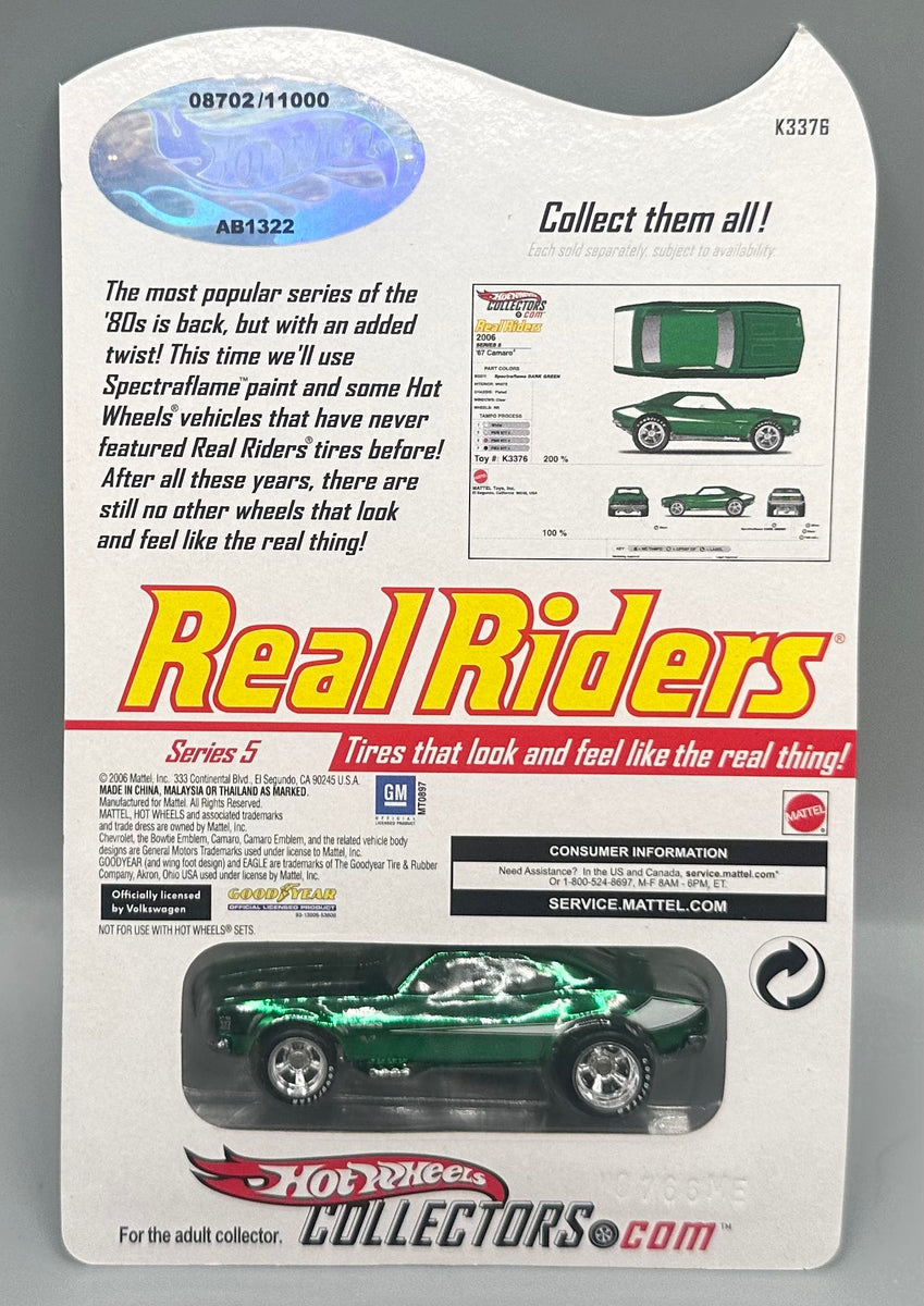 Hot Wheels RLC Real Riders '67 Camaro | HW Models Ltd