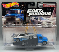 Hot Wheels Team Transport Fast & Furious LB ER34 Super Silhouette Nissan Skyline & Carry On
