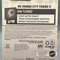 Hot Wheels '85 Honda City Turbo II Factory Sealed
