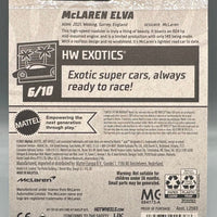 Hot Wheels Mclaren Elva Factory Sealed